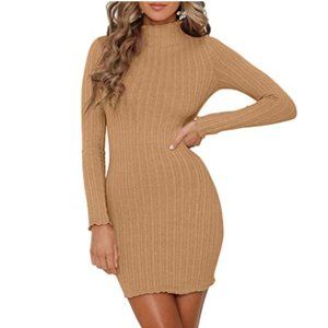 Women's Ribbed Bodycon Club Mini Dress